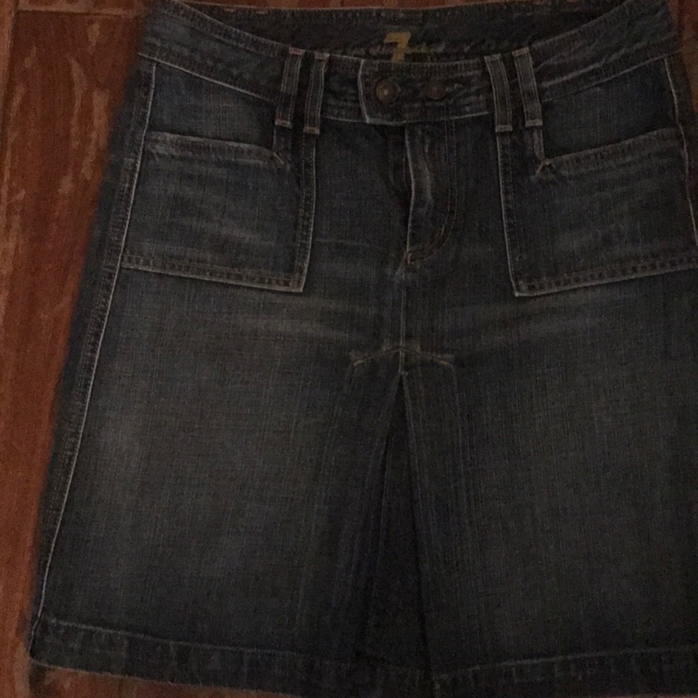 Seven for all mankind denim skirt